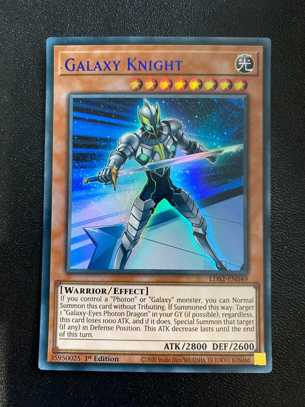 Yugioh Galaxy Knight LDS2-EN049 Blue Ultra Rare 1st Edition HP