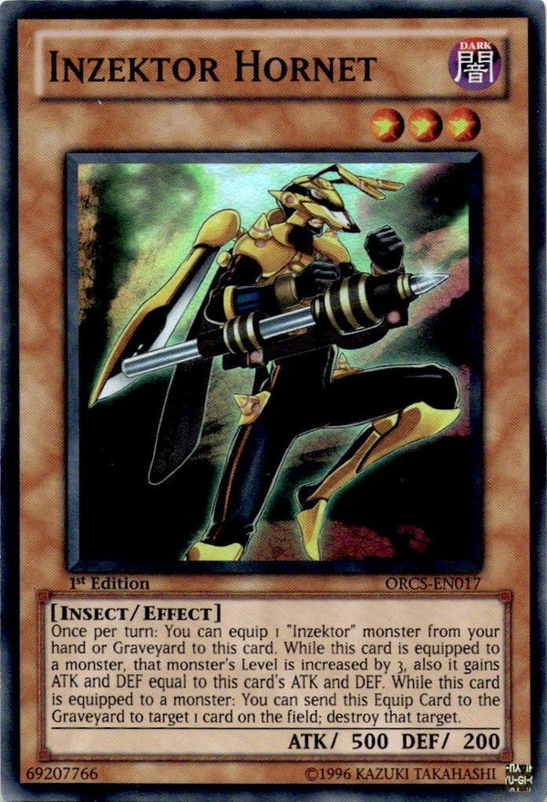 Yugioh Inzektor Hornet ORCS-EN017 Super Rare 1st Edition NM