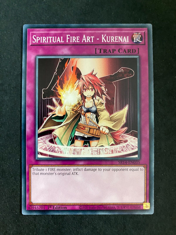 Yugioh Spiritual Fire Art - Kurenai SR14-EN035 Common 1st Edition NM