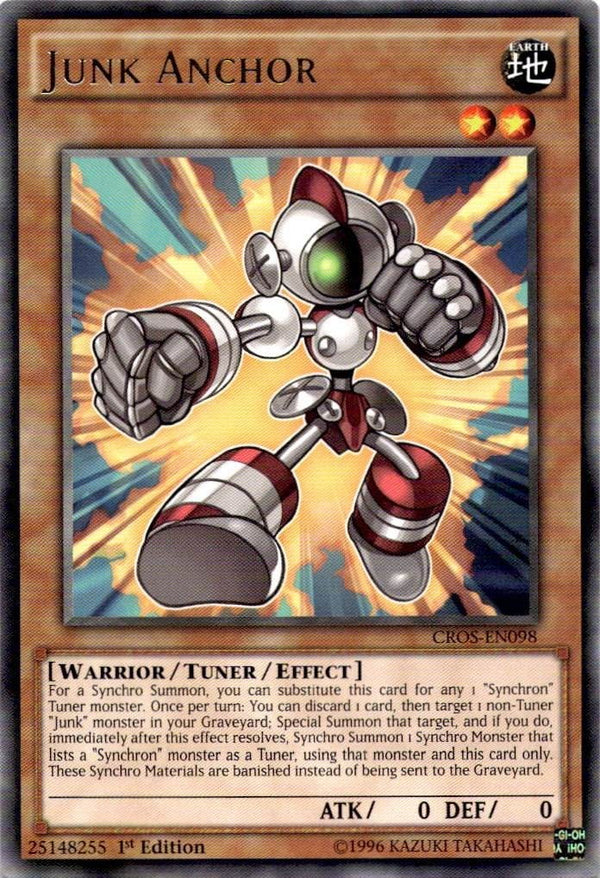 Yugioh Junk Anchor CROS-EN098 Rare 1st Edition VLP/NM