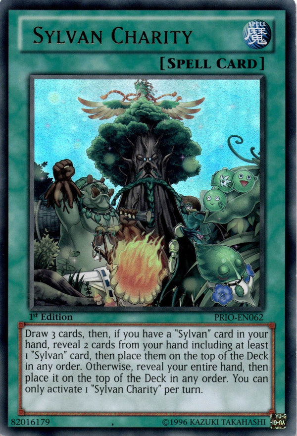 Yugioh Sylvan Charity PRIO-EN062 Ultra Rare 1st Edition LP