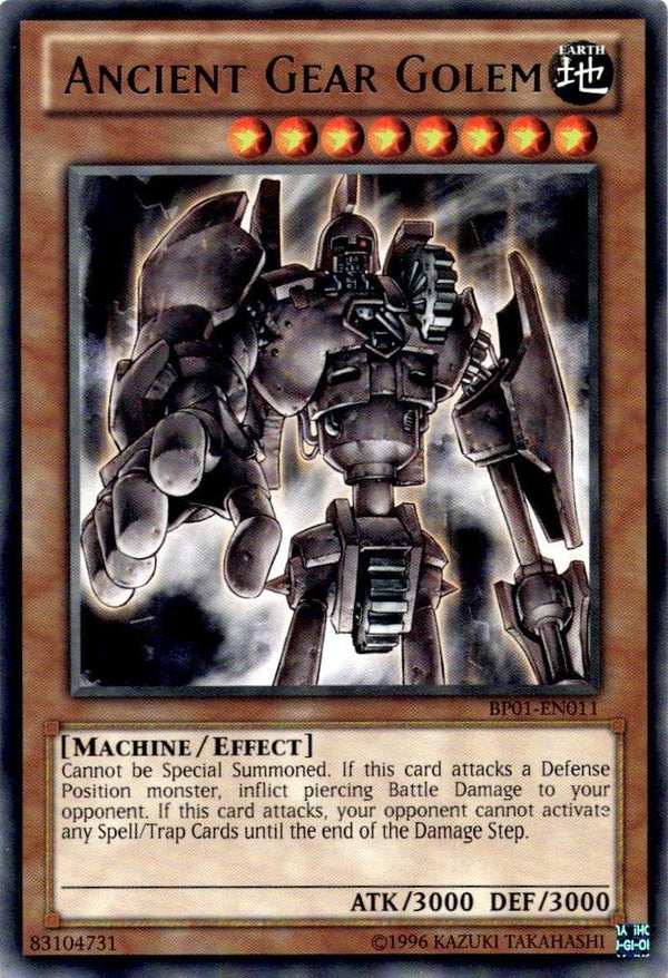 Yugioh Ancient Gear Golem BP01-EN011 Rare Unlimited Edition NM