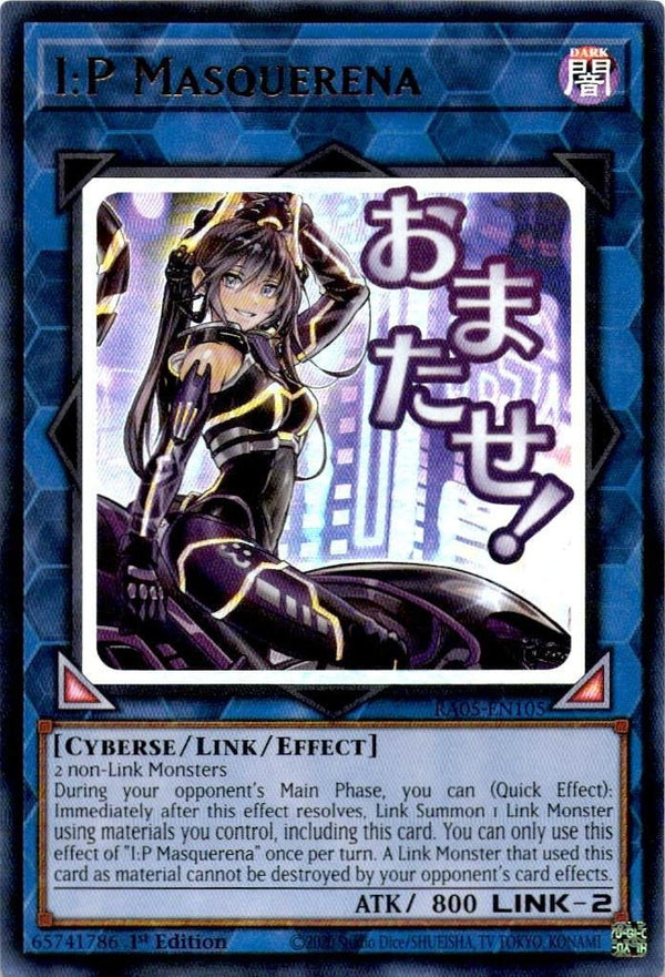 Yugioh I:P Masquerena RA05-EN105 NA Print Ultra Rare 1st Edition NM