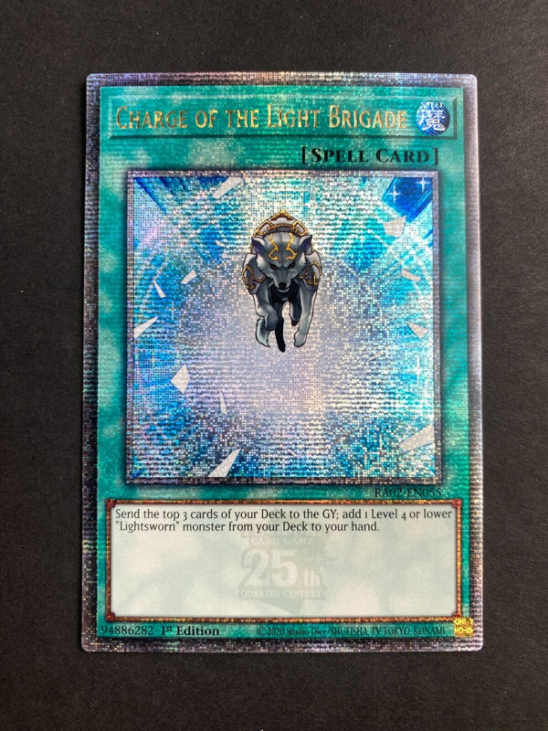 Yugioh Charge of the Light Brigade RA02-EN055 Quarter Century Rare 1st Ed NM