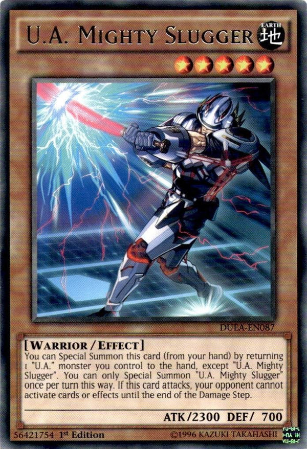 Yugioh U.A. Mighty Slugger DUEA-EN087 Rare 1st Edition VLP/NM
