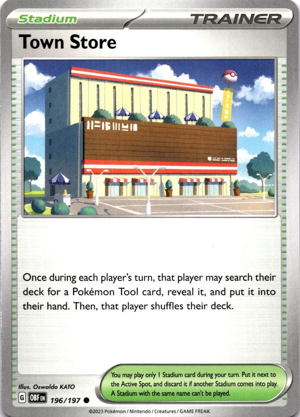 Pokemon Town Store 196/197 Obsidian Flames Non Holo NM