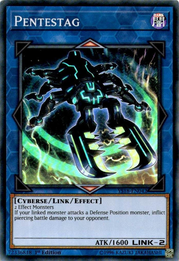 Yugioh Pentestag YS18-EN042 Super Rare 1st Edition LP