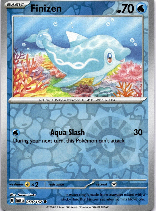 Pokemon Finizen 059/167 Twilight Masquerade Reverse Holo NM