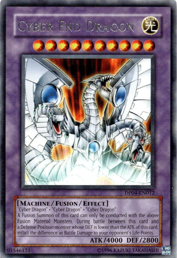 Yugioh Cyber End Dragon DP04-EN012 Rare Unlimited Edition NM