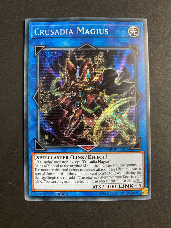 Yugioh Crusadia Magius MP19-EN105 Secret Rare 1st Edition NM