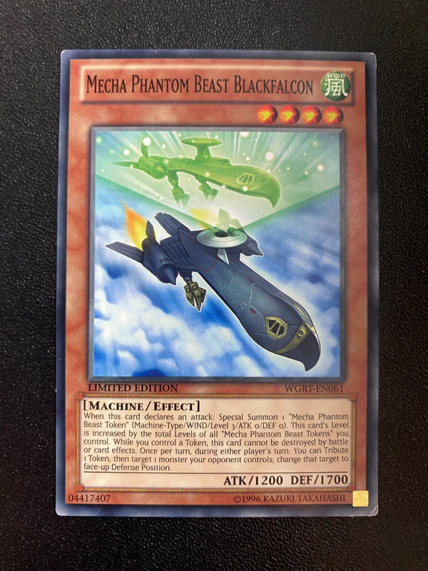 Yugioh Mecha Phantom Beast Blackfalcon WGRT-EN061 Common Limited Edition MP