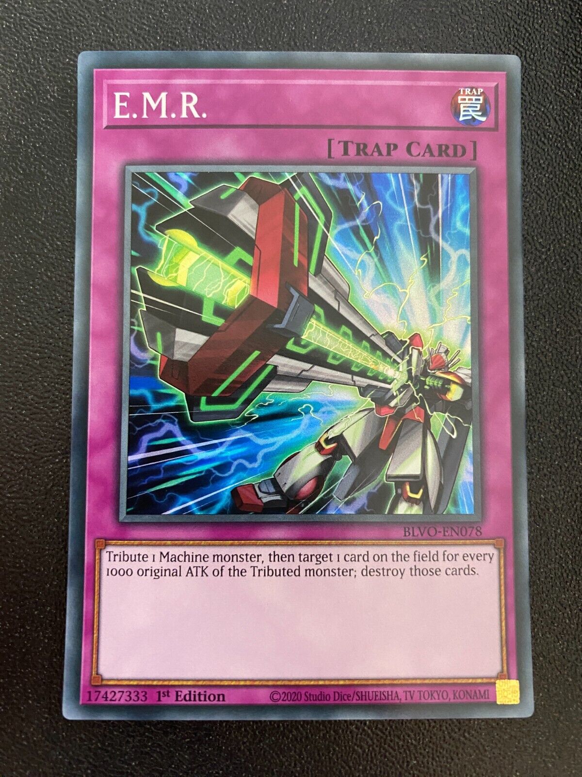 Yugioh E.M.R. BLVO-EN078 Super Rare 1st Edition NM/MINT