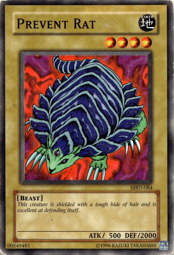 Yugioh Prevent Rat MRD-084 Common Unlimited Edition HP