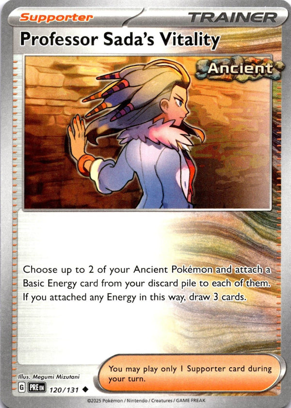 Pokemon Professor Sada's Vitality 120/131 Prismatic Evolutions Non Holo NM