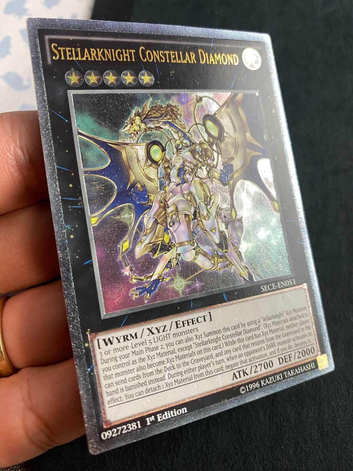 Yugioh Stellarknight Constellar Diamond SECE-EN051 Ultimate Rare 1st Edition LP