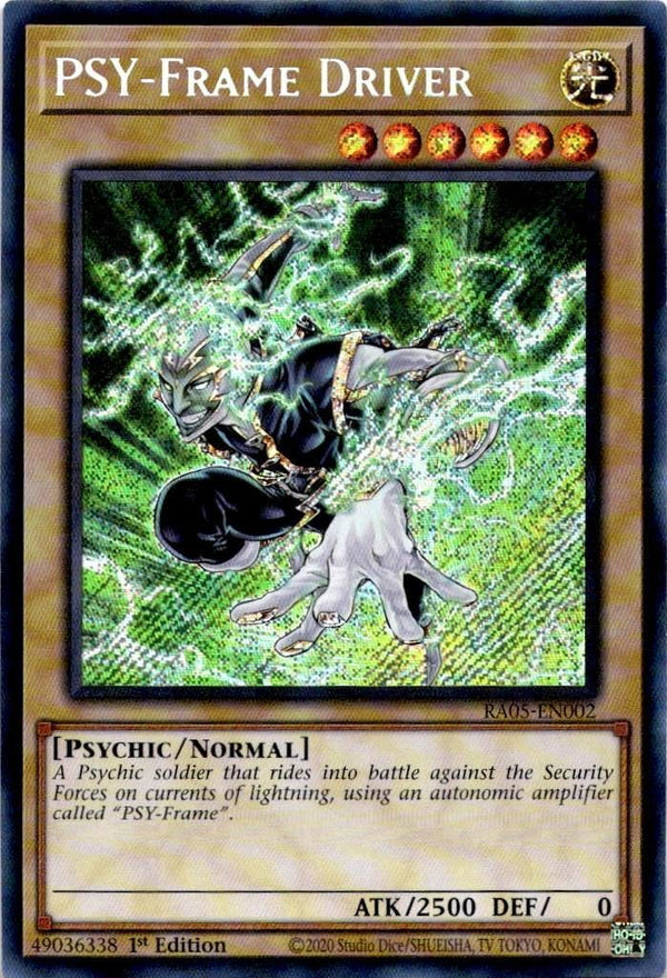 Yugioh PSY-Frame Driver RA05-EN002 NA Print Secret Rare 1st Edition NM