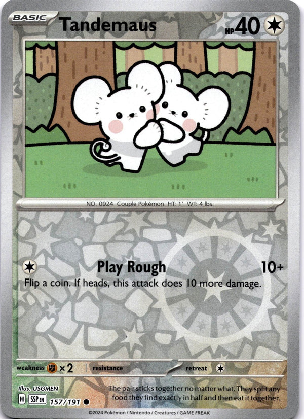 Pokemon Tandemaus 157/191 Surging Sparks Reverse Holo NM