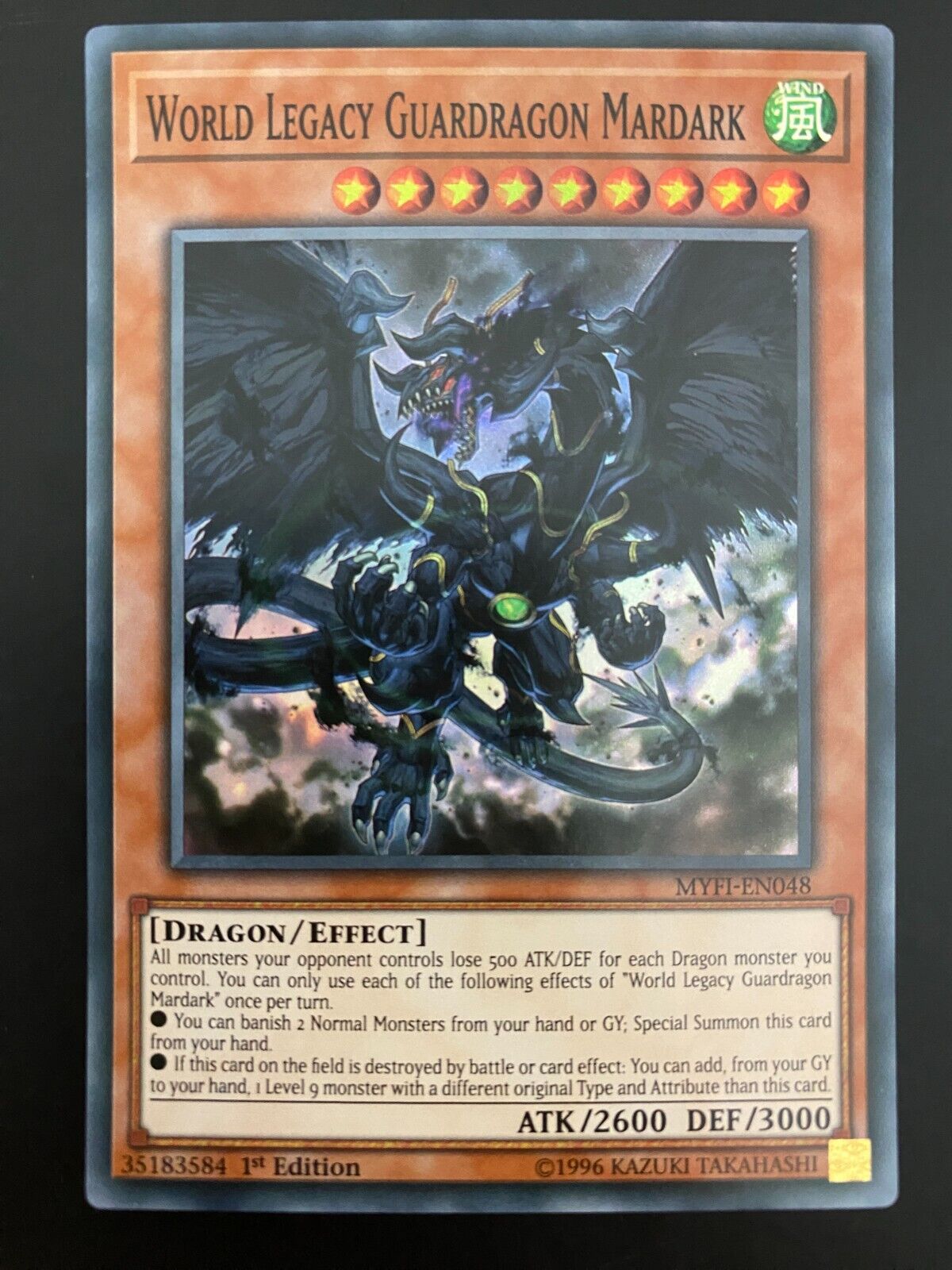 Yugioh World Legacy Guardragon Mardark MYFI-EN048 1st Edition Super Rare NM/MINT