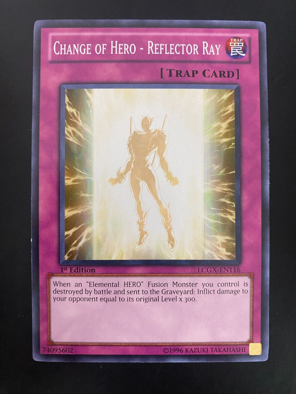 Yugioh Change of Hero - Reflector Ray LCGX-EN116 Common 1st Edition VLP/NM