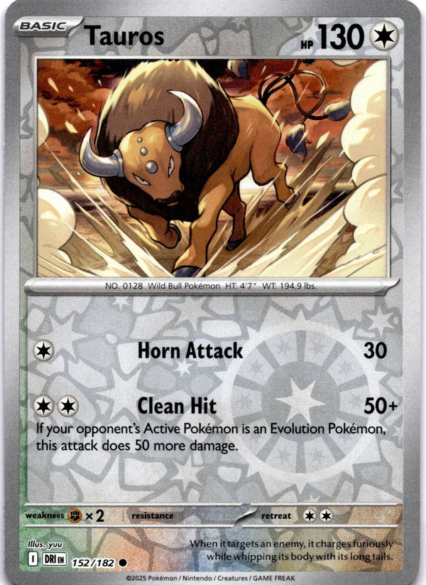 Pokemon Tauros 152/182 Destined Rivals Reverse Holo NM