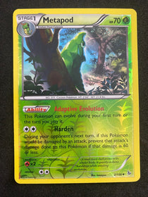 Pokemon Metapod 2/106 Flashfire Reverse Holo VLP