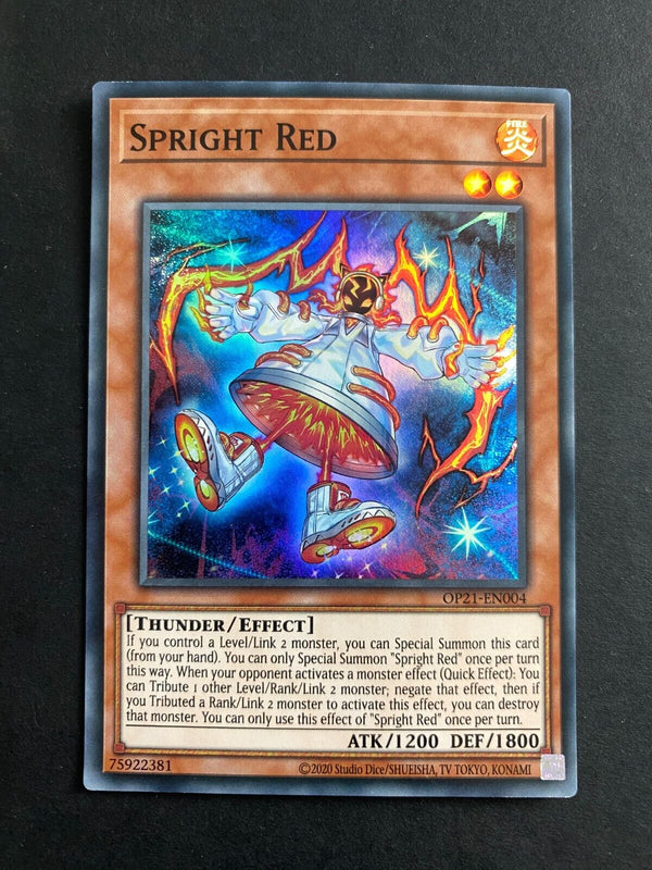 Yugioh Spright Red OP21-EN004 Super Rare Unlimited Edition NM