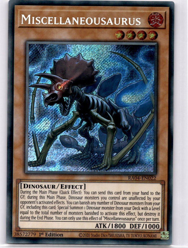 Yugioh Miscellaneousaurus RA04-EN022 Secret Rare 1st Edition NM