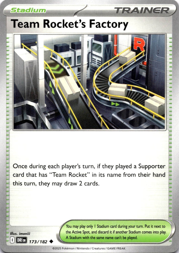 Pokemon Team Rocket's Factory 173/182 Destined Rivals Non Holo NM