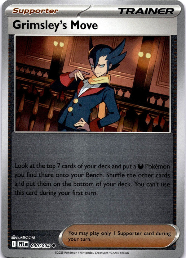 Pokemon Grimsley's Move 090/094 Phantasmal Flames Reverse Holo NM