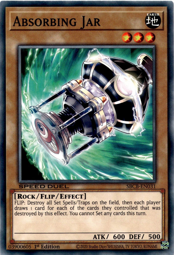 Yugioh Absorbing Jar SBCB-EN031 Speed Duel Common 1st Edition NM