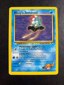 Pokemon Misty's Tentacool 32/132 Gym Heroes Rare Non Holo LP/VLP