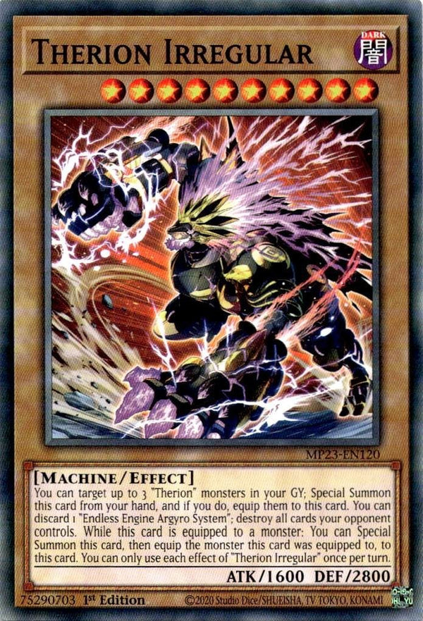Yugioh Therion Irregular MP23-EN120 Common 1st Edition NM