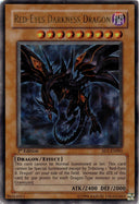 Yugioh Red-Eyes Darkness Dragon SD1-EN001 Ultra Rare 1st Edition DAMAGED/HP