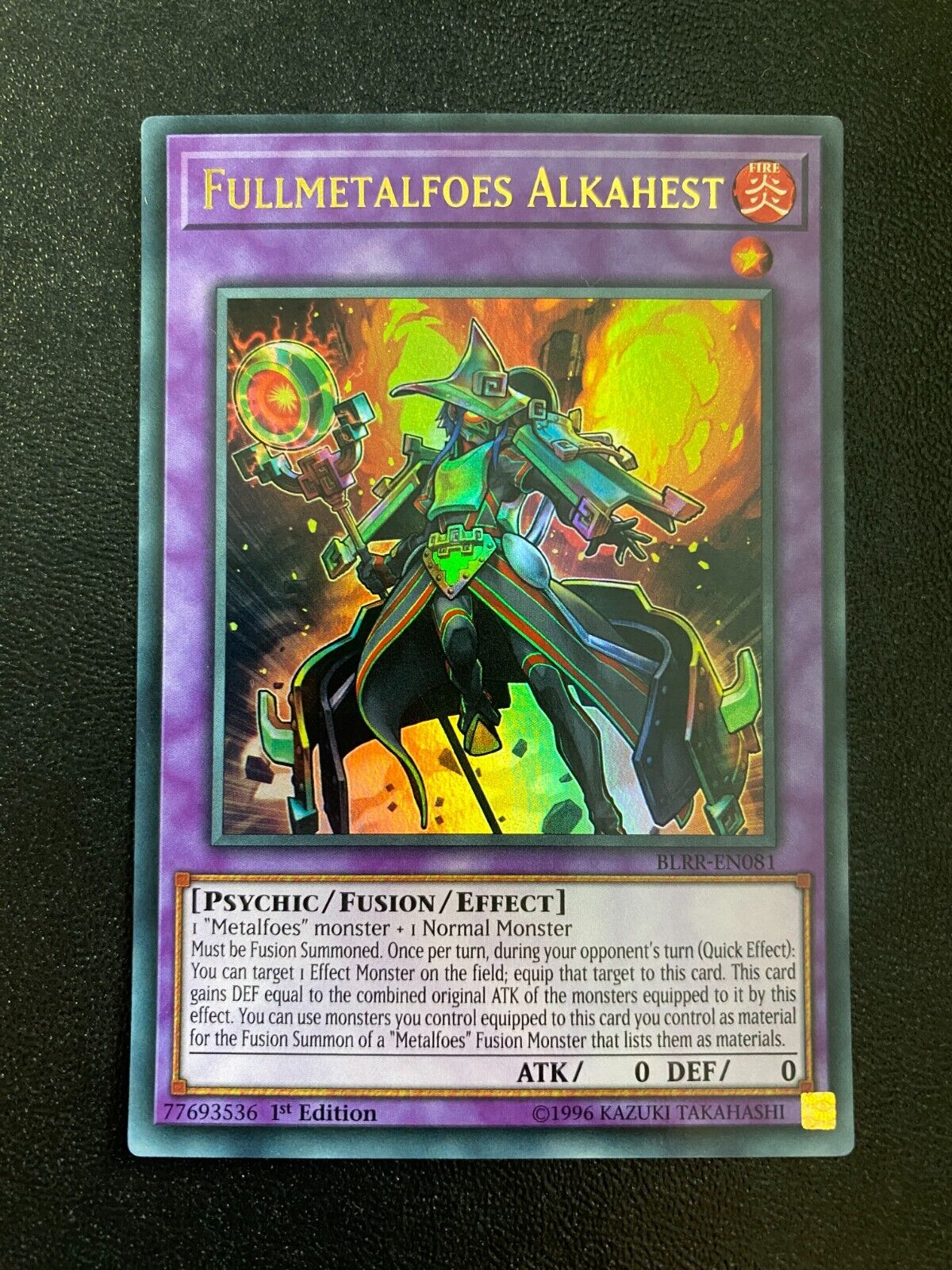 Yugioh Fullmetalfoes Alkahest BLRR-EN081 Ultra Rare 1st Edition VLP/NM