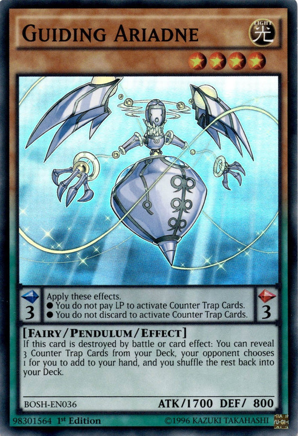Yugioh Guiding Ariadne BOSH-EN036 Super Rare 1st Edition NM
