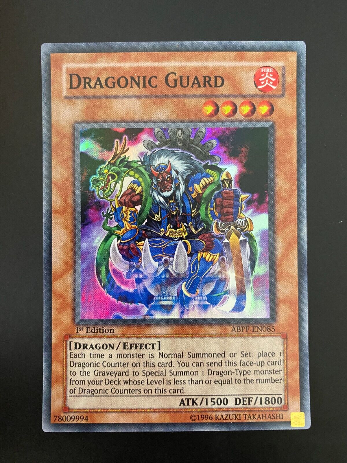 Yugioh Dragonic Guard ABPF-EN085 Super Rare 1st Edition LP