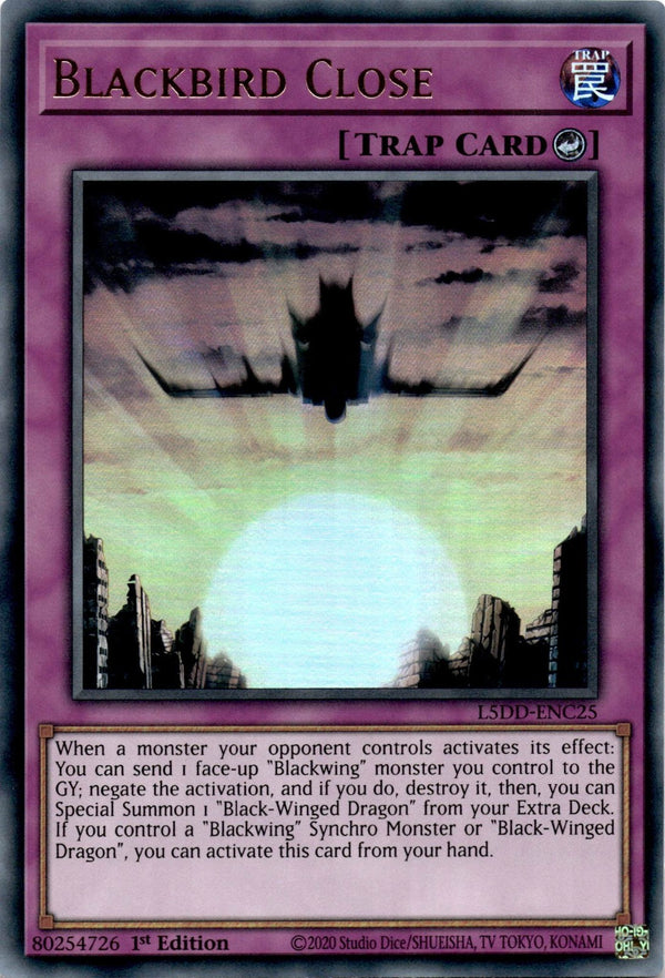 Yugioh Blackbird Close L5DD-ENC25 Ultra Rare 1st Edition NM