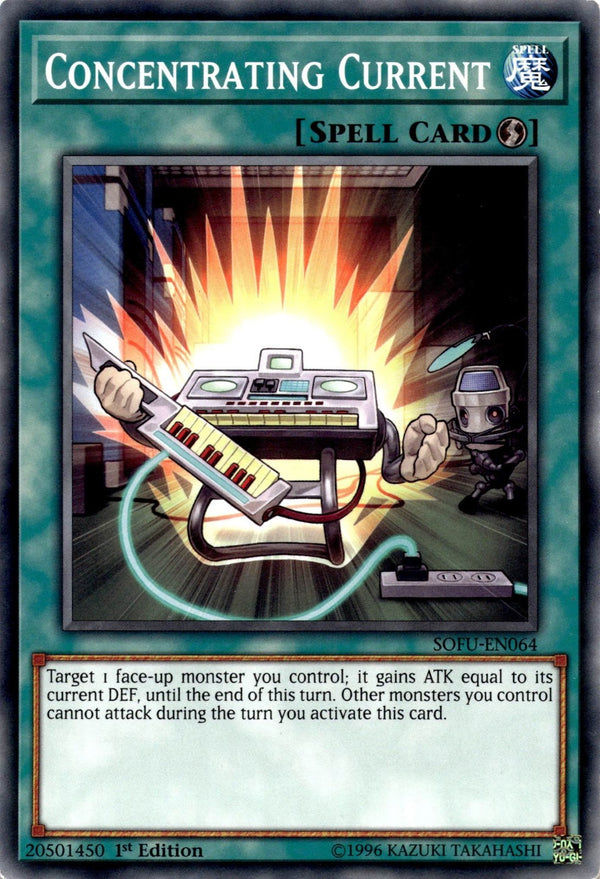 Yugioh Concentrating Current SOFU-EN064 Common 1st Edition LP