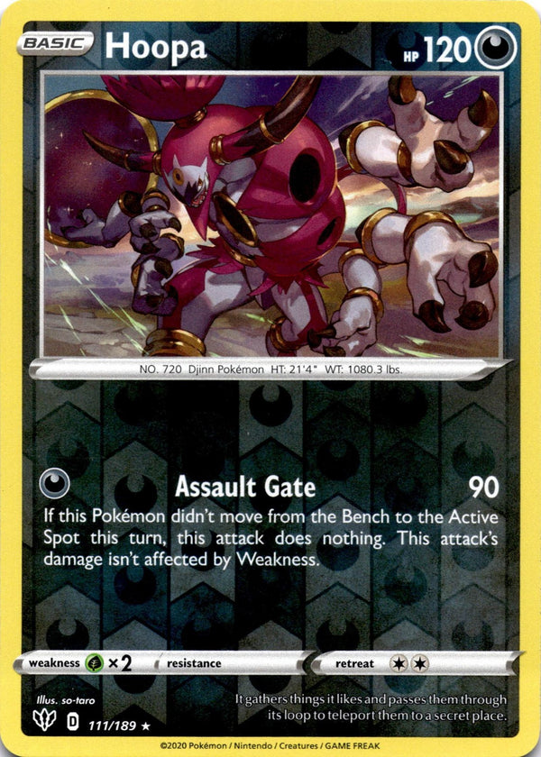 Pokemon Hoopa 111/189 Darkness Ablaze Reverse Holo LP