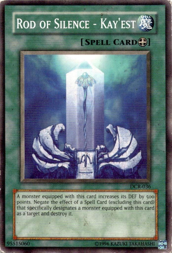 Yugioh Rod of Silence - Kay'est DCR-036 Common Unlimited Edition HP