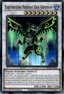 Yugioh Earthbound Servant Geo Gryphon MZMI-EN033 Super Rare 1st Edition NM