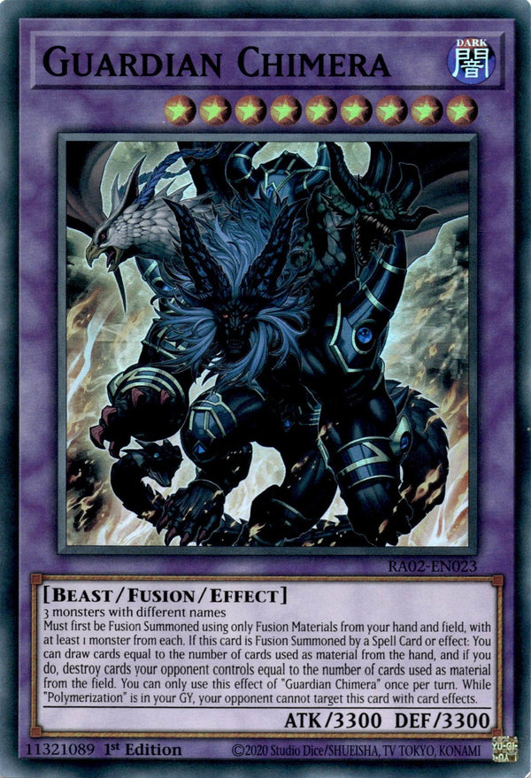 Yugioh Guardian Chimera RA02-EN023 Super Rare 1st Edition NM