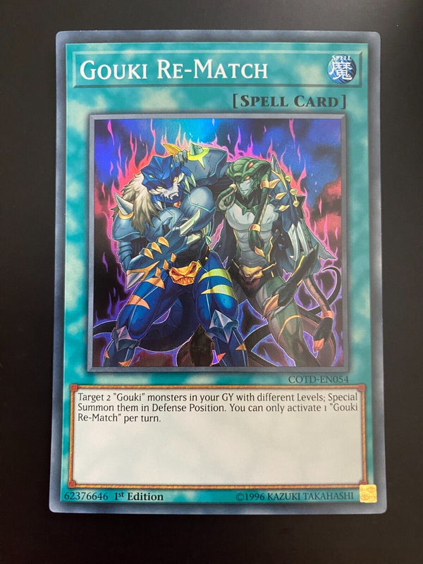 Yugioh Gouki Re-Match COTD-EN054 Super Rare 1st Edition NM/MINT