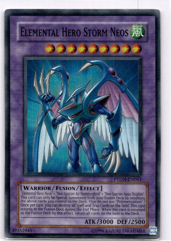 Yugioh Elemental HERO Storm Neos PTDN-EN043 Super Rare 1st Edition VLP/NM