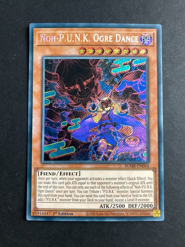 Yugioh Noh-P.U.N.K. Ogre Dance BLMR-EN064 Secret Rare 1st Edition NM