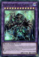 Yugioh Gladiator Beast Claudius SUDA-EN038 Super Rare 1st Edition NM