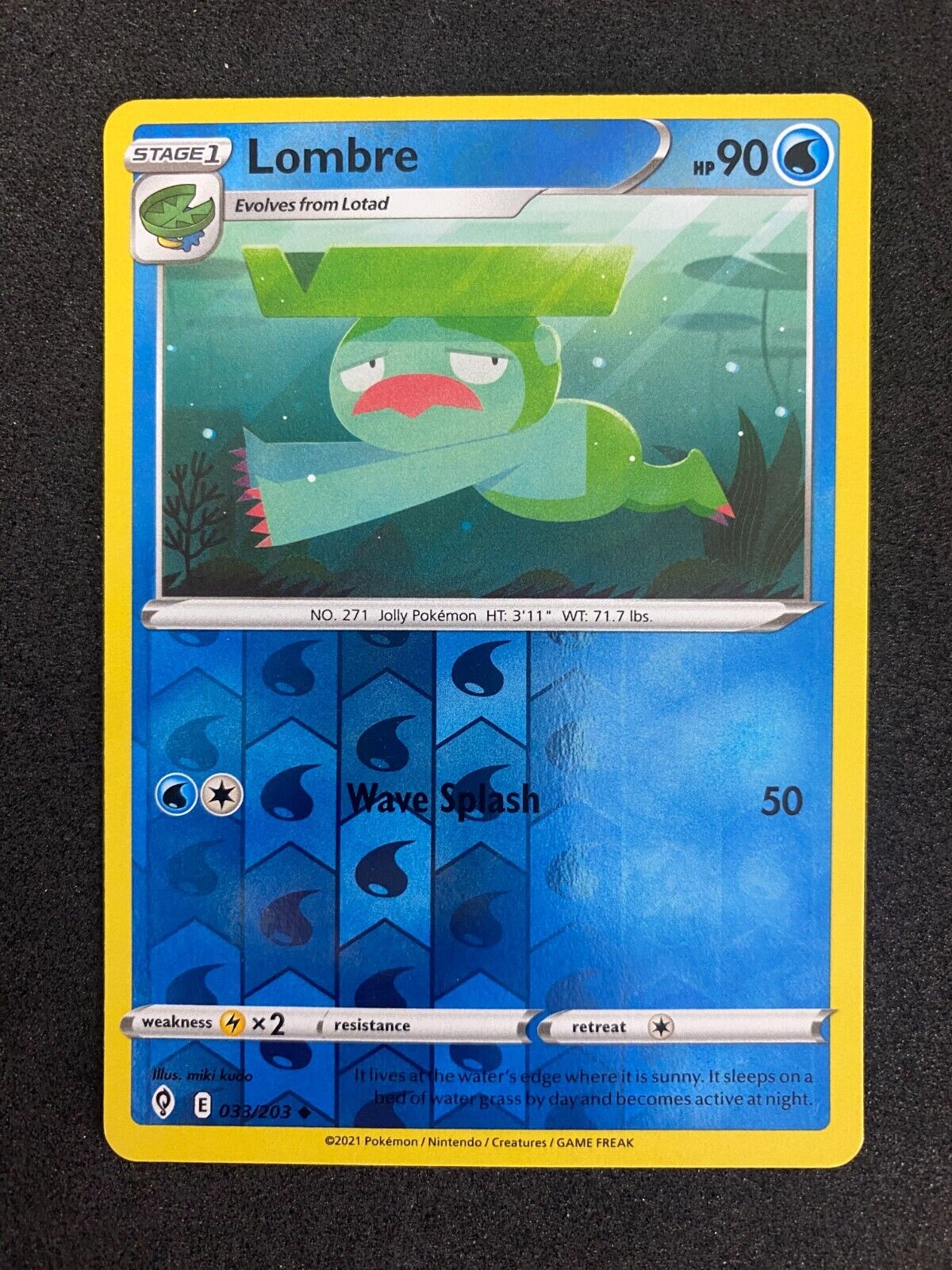 Pokemon Lombre 033/203 Evolving Skies Reverse Holo NM