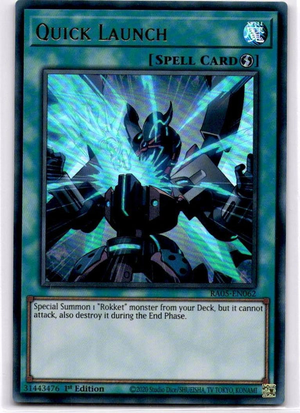 Yugioh Quick Launch RA05-EN062 Ultra Rare 1st Edition NM