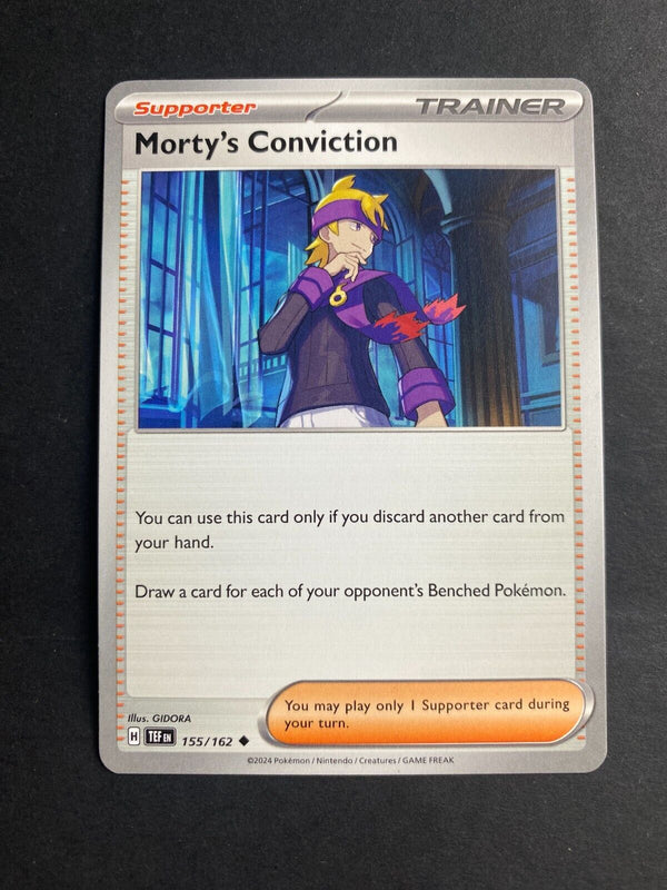 Pokemon Morty's Conviction 155/162 Temporal Forces Non Holo NM