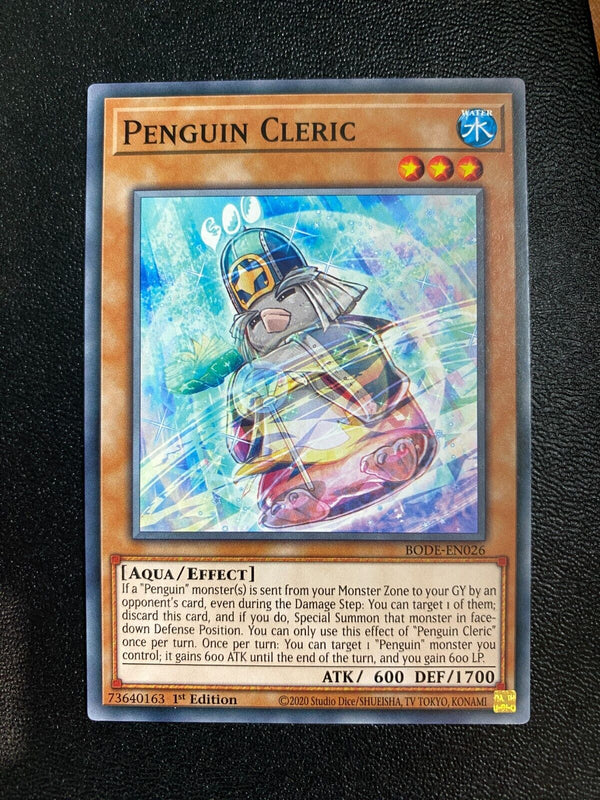 Yugioh Penguin Cleric BODE-EN026 Common 1st Edition NM